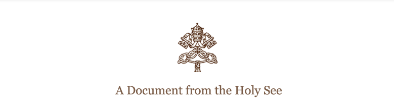 Encyclical, a document from the Holy See